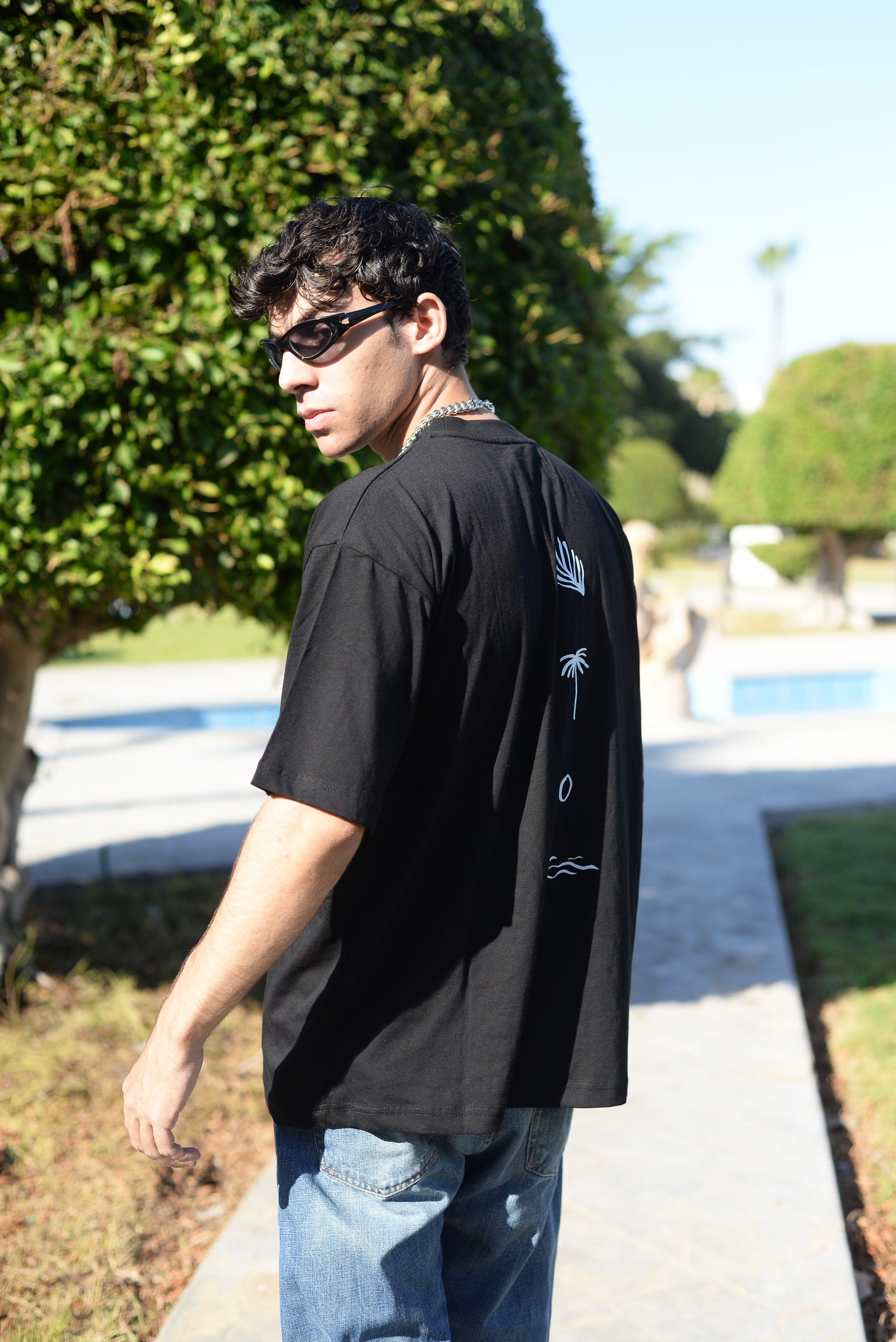 Black Printed T-Shirt