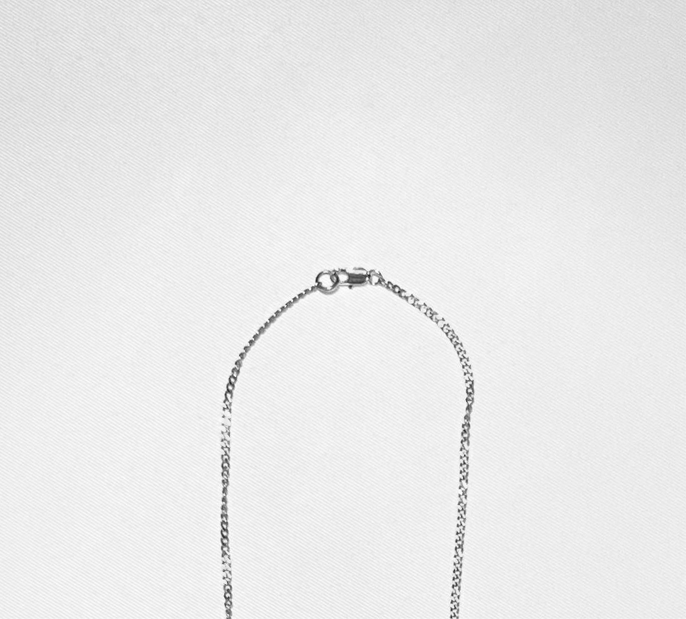 Silver metal chain