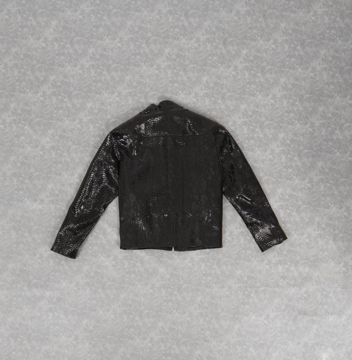 Black leather jacket (snakeskin)