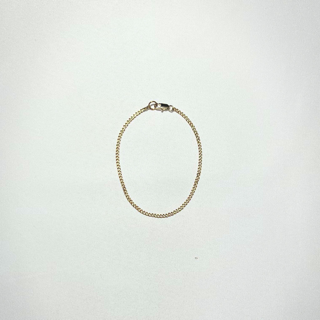 Gold chain bracelet