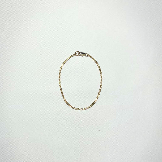 Gold chain bracelet