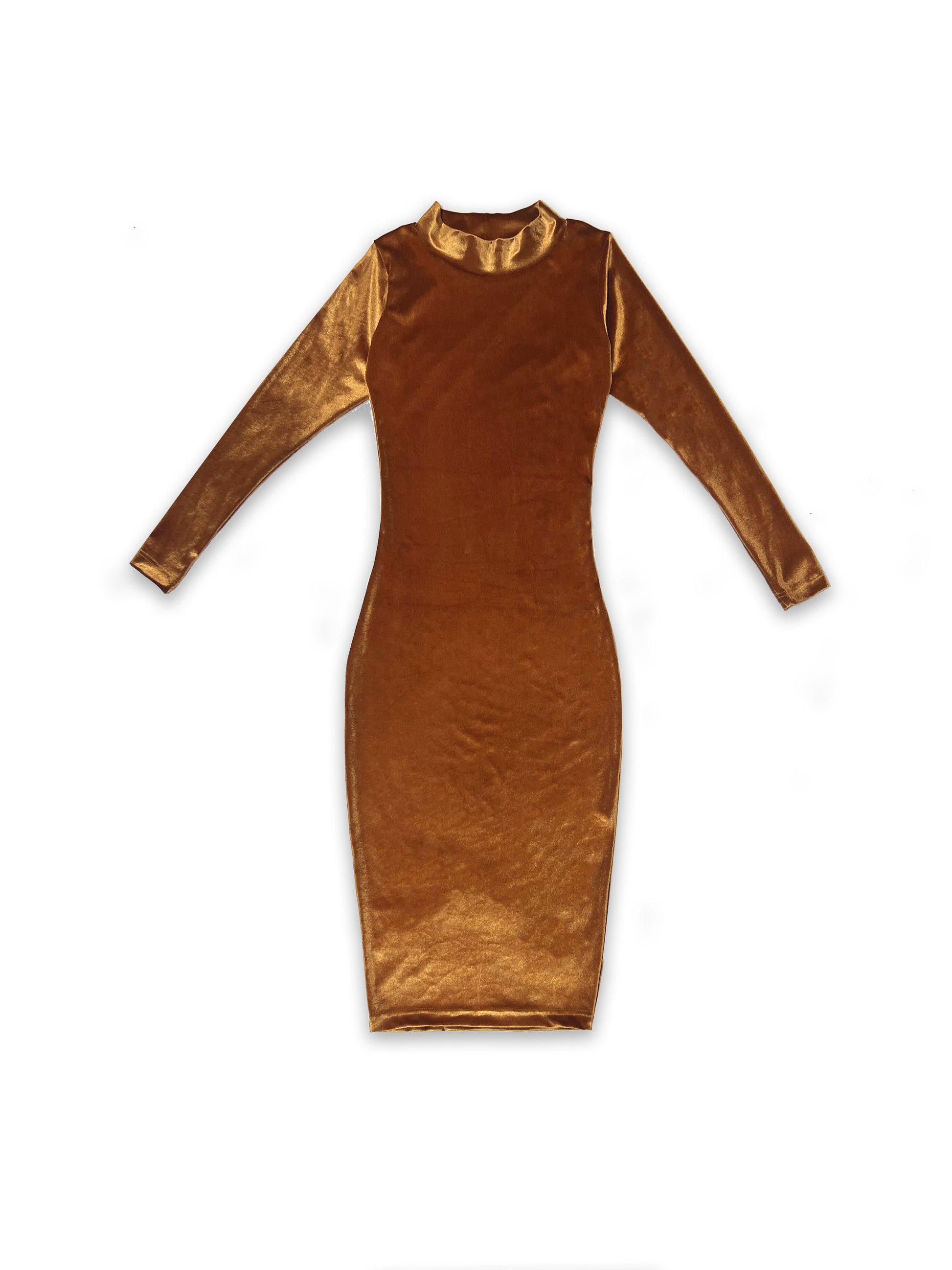 Midi dress made of French velvet