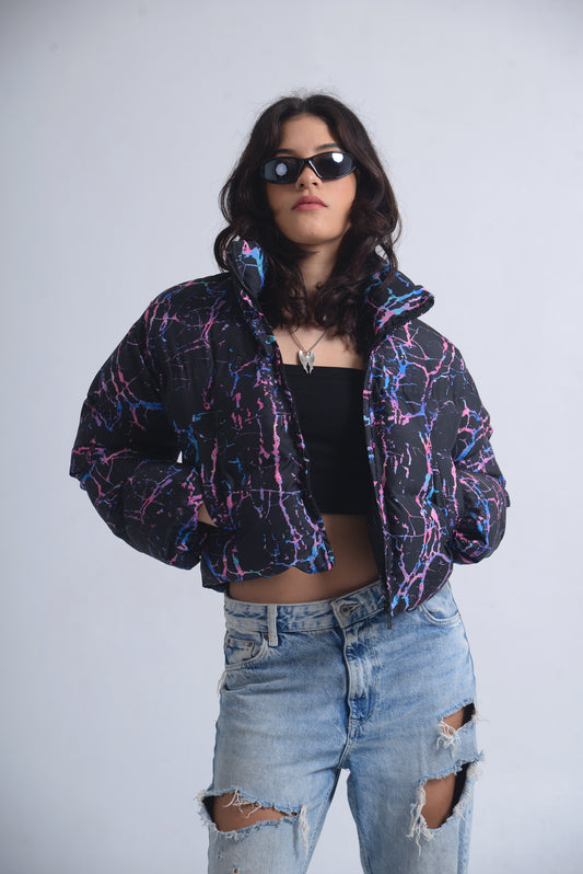 Cropped puffer jacket