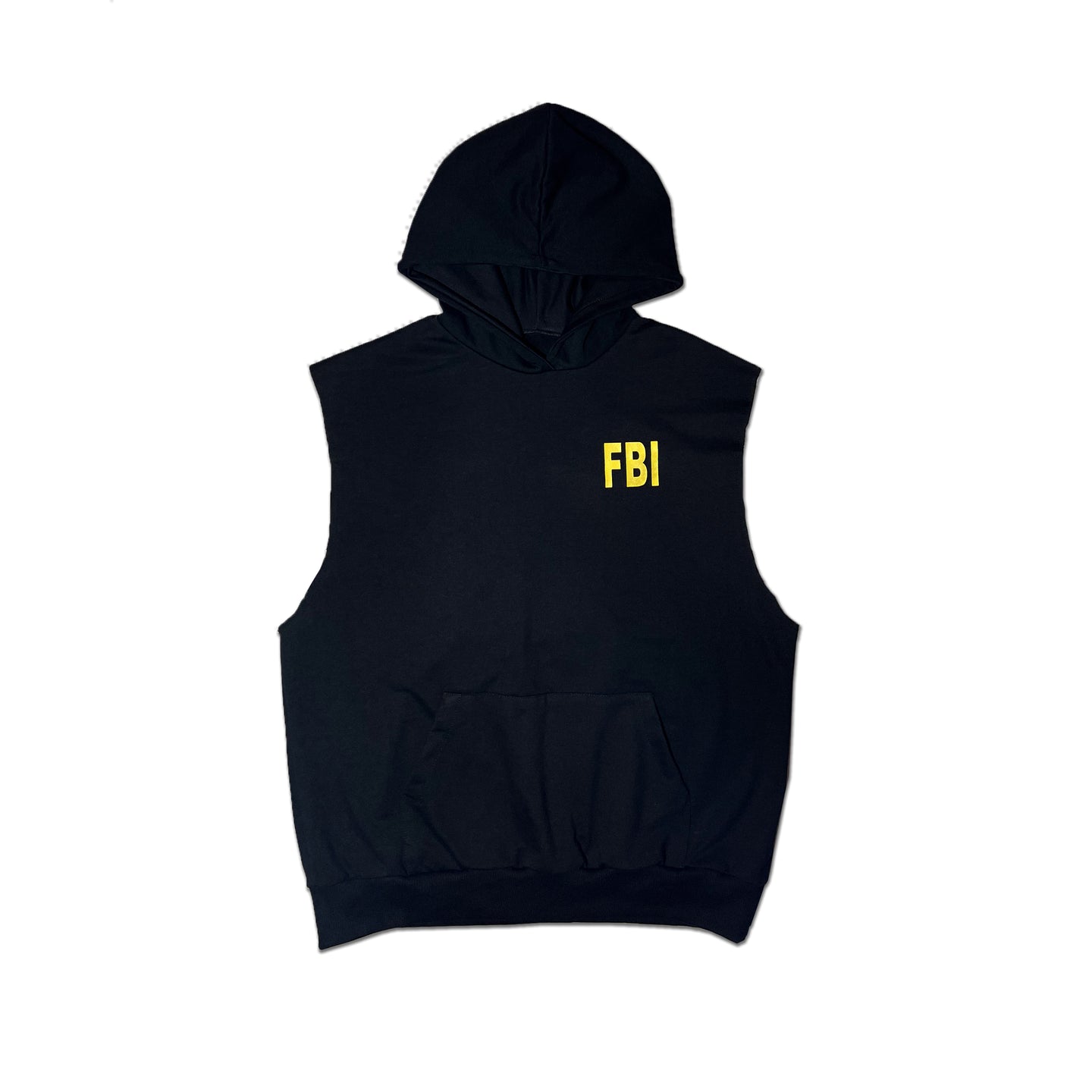 Printed Sleeveless hoodie