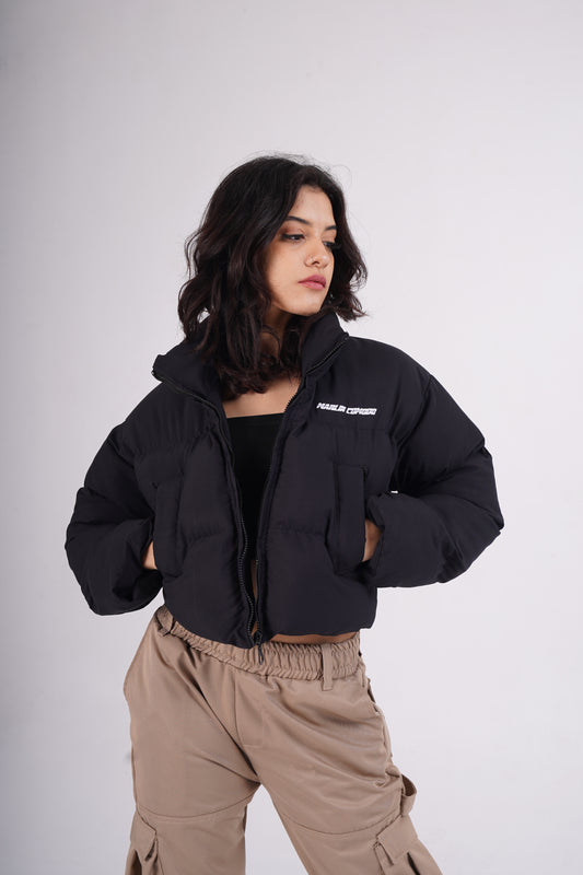 Cropped puffer jacket