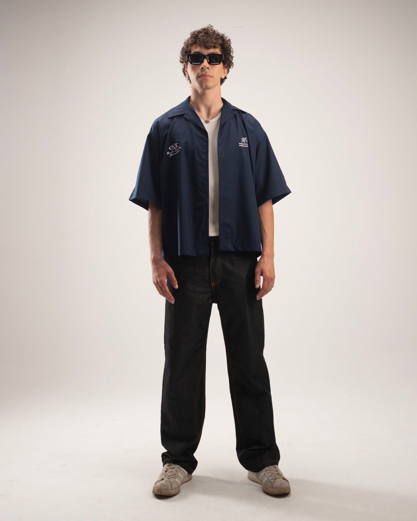 Boxy fit Shirt in Navy