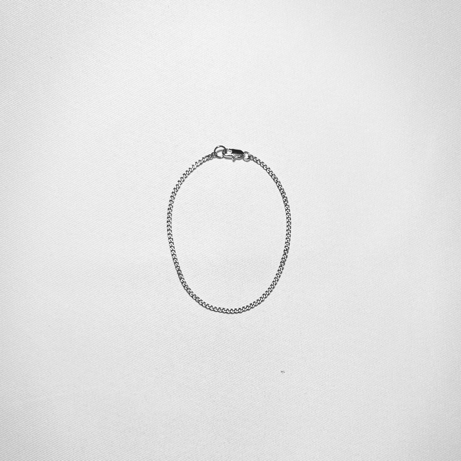 Silver chain bracelet
