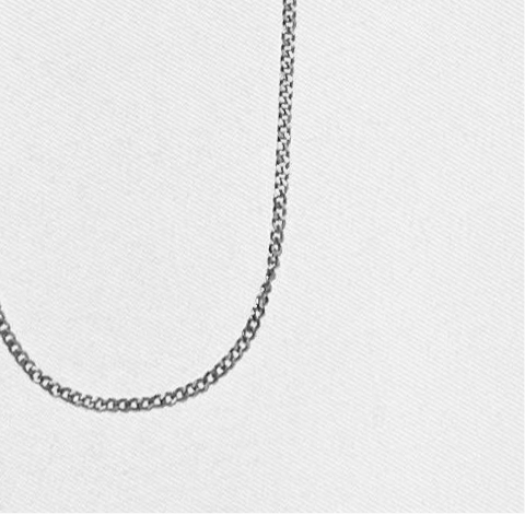 Silver metal chain