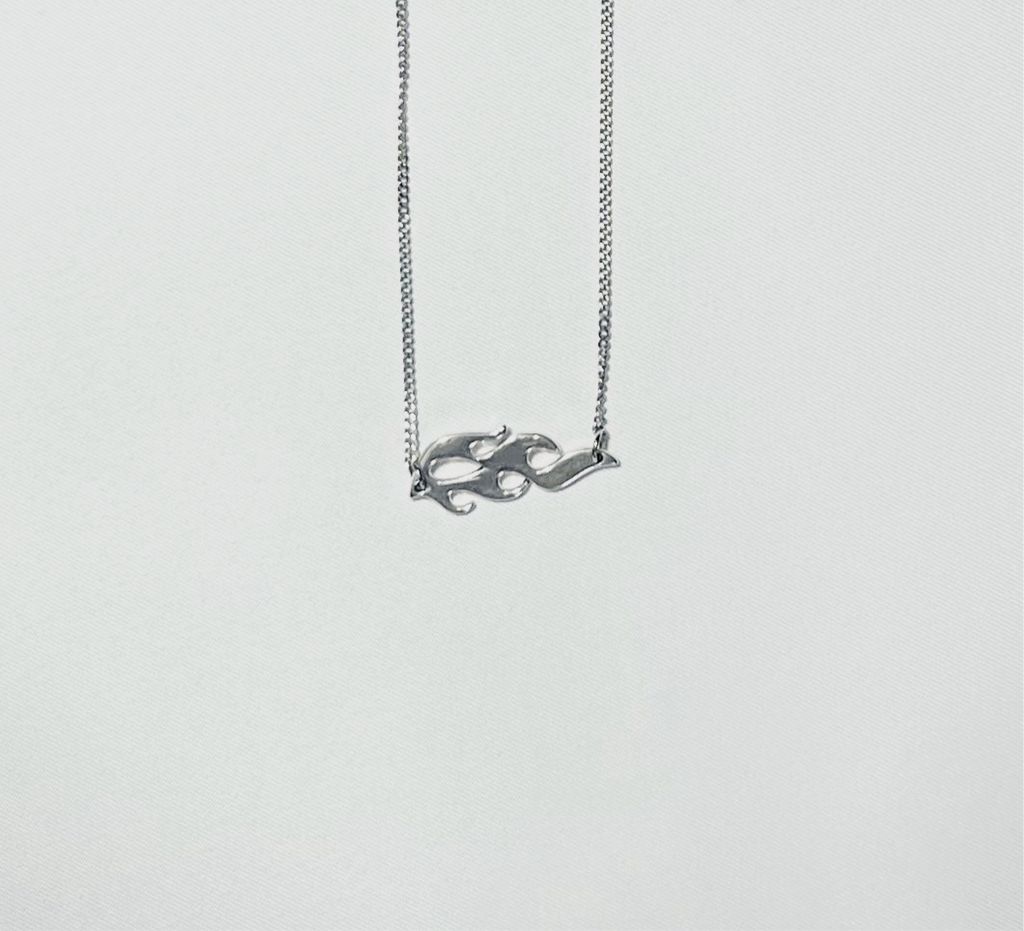 Fire pendant necklace